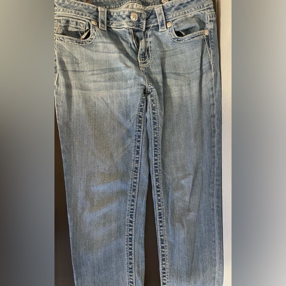 Miss me mid-rise cuffed skinny jeans size 30